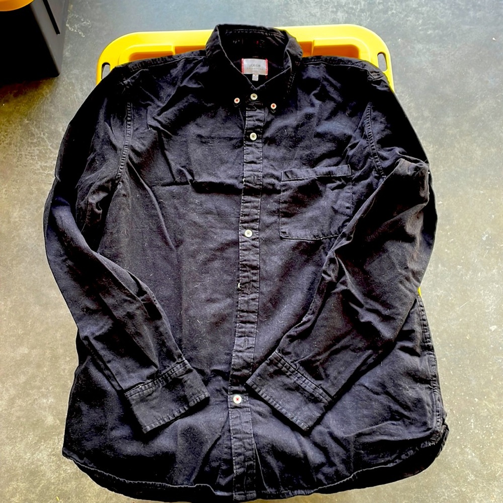 Vintage Joe’s jeans Joe’s collection, xlarge, black, button-down moleskin shirt